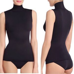 Commando Black Turtleneck Minimalist Tank Top OS NWT